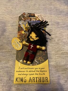 Watchover Voodoo King Arthur Keychain Doll NWT
